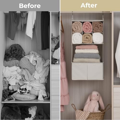 GRANNY SAYS 4-Shelf Hanging Closet Organizer - Image 7