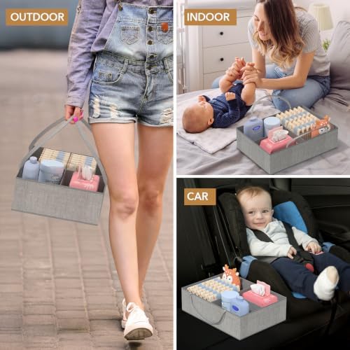 BBLIKE Diaper Caddy Organizer, Baby Storage Cart - Image 4