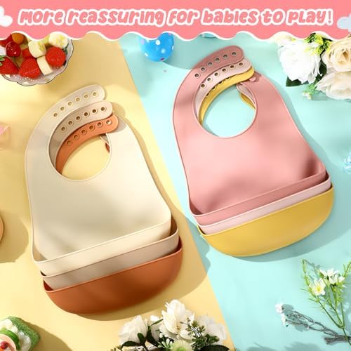 Mepase Silicone Bibs for Baby Waterproof Silicone Bib - Image 6