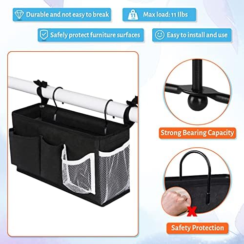 Bedside Caddy, Bedside Storage Bag Hanging Organizer - Image 2