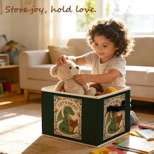Floral Dragon Reading Book Storage Bins - Image 5