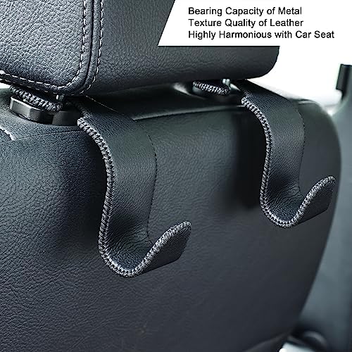 4-Pack Car Headrest Hooks Holds 55lbs Seat Storage Organizer - Image 3