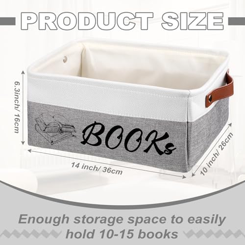 Marsui 1 Pcs TBR Basket Book Storage Bin Bookish Gifts - Image 3