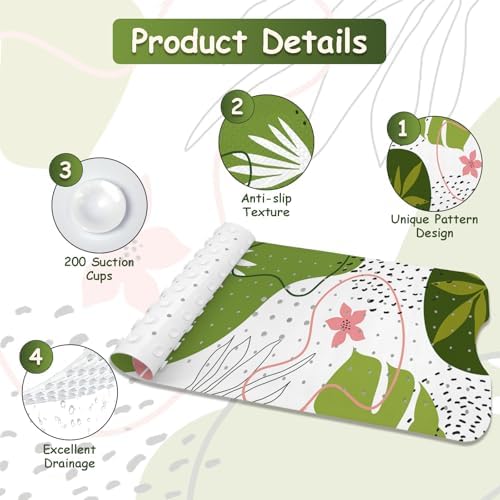 Non Slip Bathtub Mat, Bohemia Bath Mat - Image 4