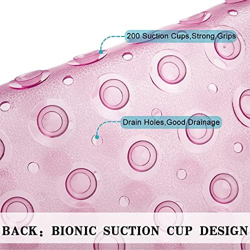 Bathtub and Shower Mats, Extra Long Non-Slip Bath Tub Mat 39 x 16 Inch - Image 4