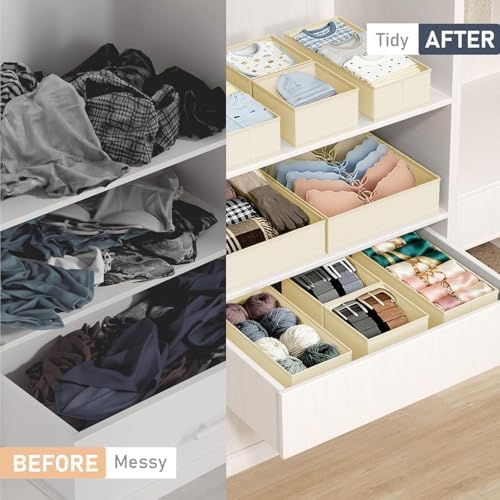 DIMJ Drawer Organizer Clothes 28 Pack - Image 5