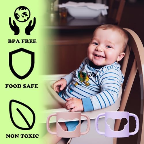 4 Pack Silicone Baby Bottle Handles - Image 5