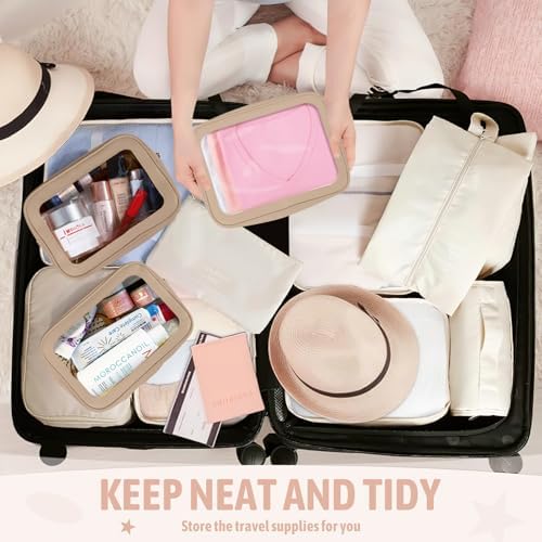 YOPCDJ 6PCS Clear Toiletry Bag, TSA Approved Travel Pouch - Image 6