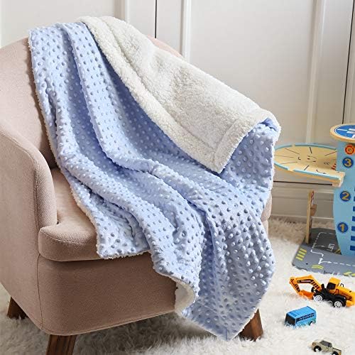 CREVENT 2Pcs 30''X40'' Cute Cozy Fluffy Warm Baby Blankets - Image 7