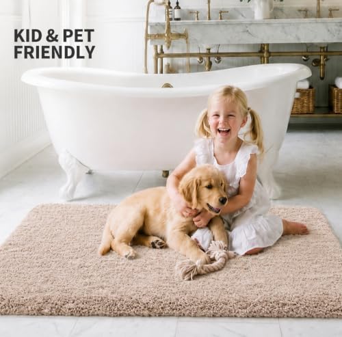 ILANGO Bathroom Rugs 36" × 24", Extra Soft Absorbent Microfiber Bath Rugs - Image 2