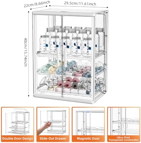 3 Tier Baby Bottle Storage Organizer - Image 2