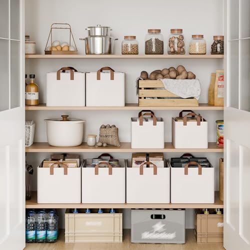 StorageWorks Fabric Storage Bins, Linen Closet Organizers - Image 3