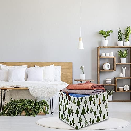 Tree basket, Laundry Basket Green Hamper Fabric Laundry Hamper, - Image 4