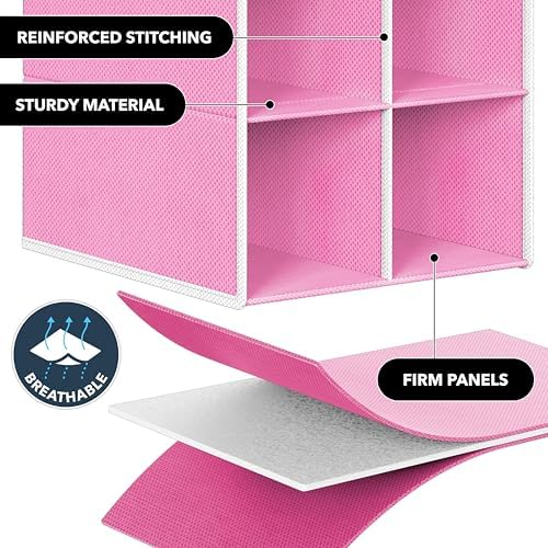 Simple Houseware 20 Section Shelves Hanging Shoes Organizer - Image 5