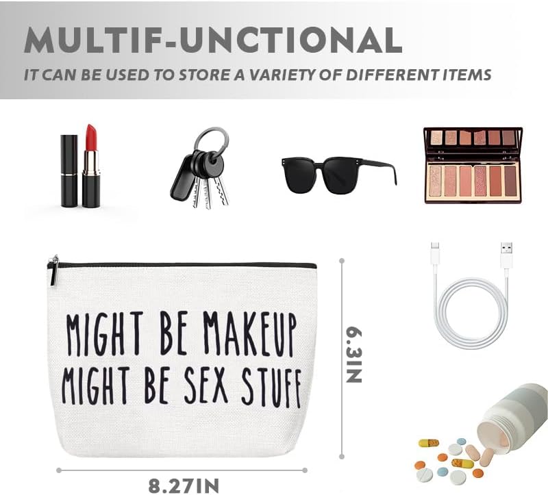 Funny Travel Makeup Bags Gifts for Wife Adult Game Toy Organizer Women Skincare - Image 3