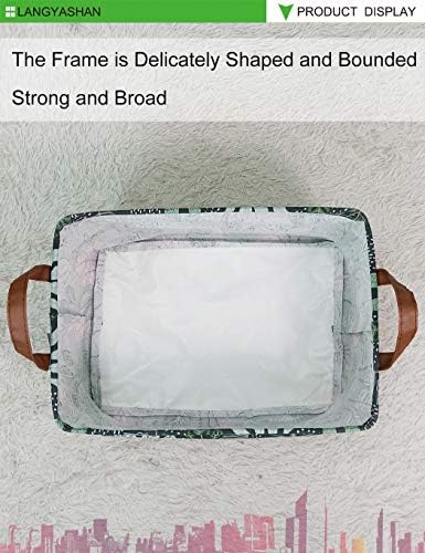 Rectangular Collapsible Full Leaf Storage Basket Nursery Organizer - Image 5