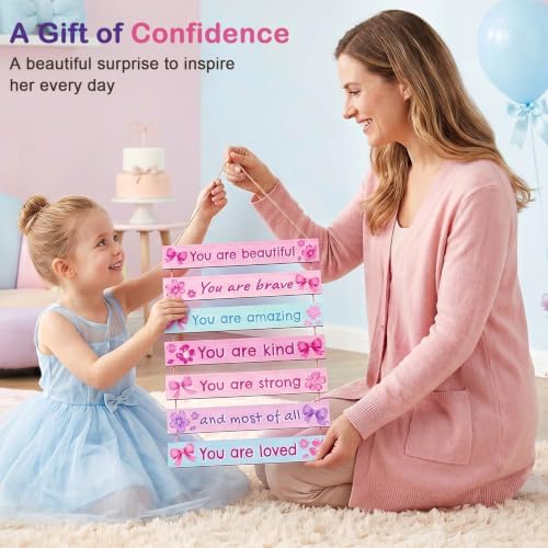 Girls Room Decor Colorful Inspirational Wall Plaque Set - Image 4