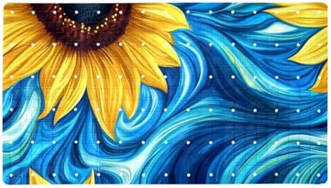Bathtub Mat Non Slip 26.8x15.1 Inch, Sunflowers Shower Mat by Anna+Cowper