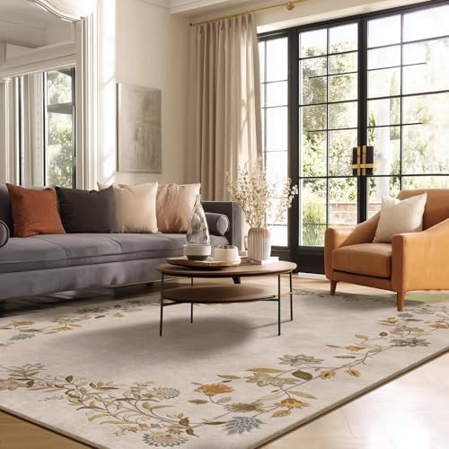 5x7 Area Rugs for Living Room: Washable Bedroom Rug Non Slip Large Carpet - Image 4
