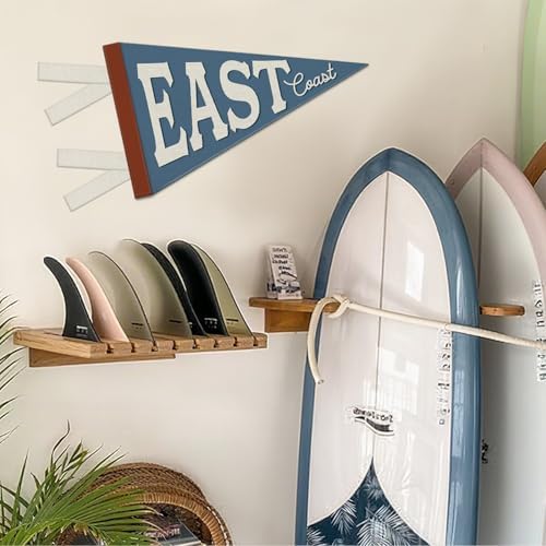 Coastal Beach Room Decor, East Coast Pennant Felt Banners Flags - Image 3