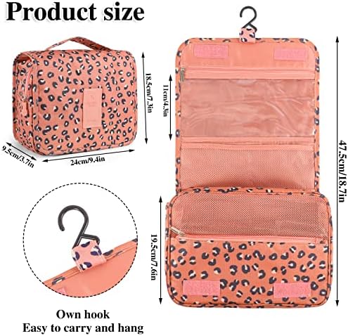 Hanging Toiletry Bag for Women, Portable Cosmetic Summer Beach Bag - Image 2