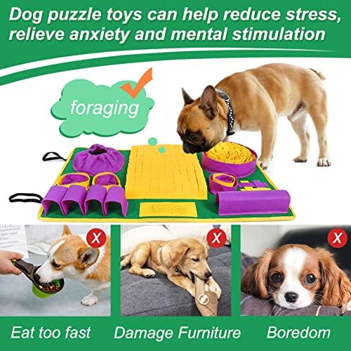 Vivifying Snuffle Mat for Dogs, Interactive Dog Puzzle Toys for Boredom and - Image 3