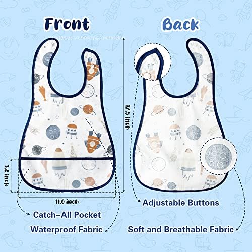 R HORSE 5Pcs Baby Feeding Bibs - Image 2