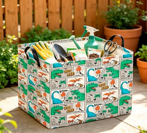 CLOCOR Rectangular Storage Bin, Waterproof Book Box, Room Decor - Image 2