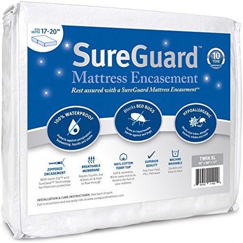 Twin XL SureGuard Mattress Encasement by SureGuardMattressProtectors