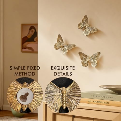 GUSFREUD 3D Butterfly Wall Decor Set – Resin Wall Decor - Image 4