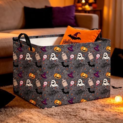 CLOCOR Rectangular Storage Basket, Collapsible Cute Pattern Storage Bin - Image 3