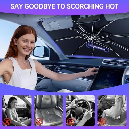 2026 Windshield Sun Shade Umbrella, Foldable Car Sunshade - Image 6