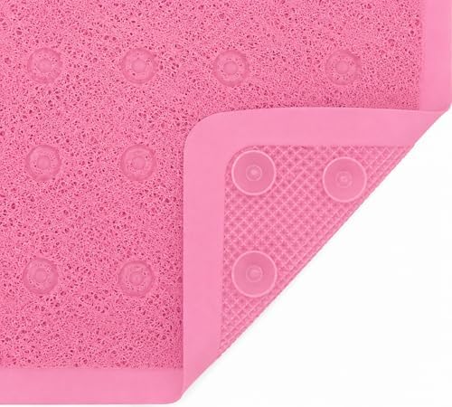 Home Expressions Non Slip with Suction Cups Loofah Bathmat 27"x15" & 29.5"X16.9" - Image 6