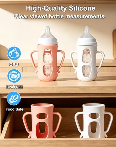 Silicone Sleeves for Pigeon Glass Bottles – 2 Pack Baby Bottle Sleeve - Image 6