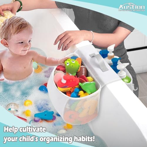 Saddle shape 2 Compartments Bath Toy Organizer, Easy Access - Image 4