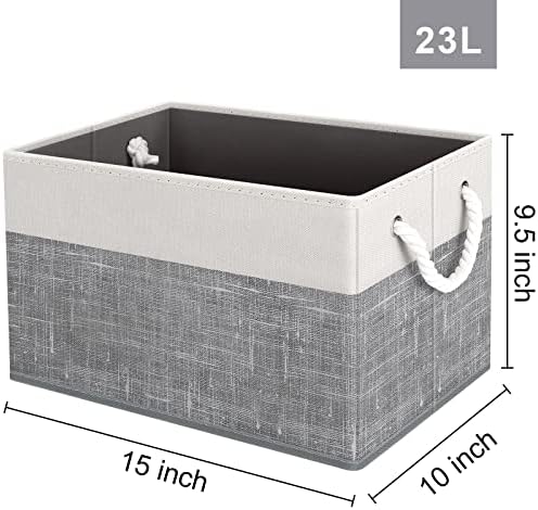 Fab totes Storage Bins 4-Pack, Foldable Storage Baskets - Image 2