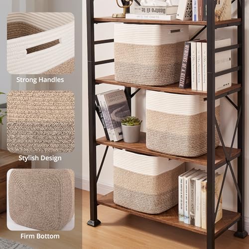 OIAHOMY 13 Inch Cube Storage Bins, Insert Storage Baskets - Image 3