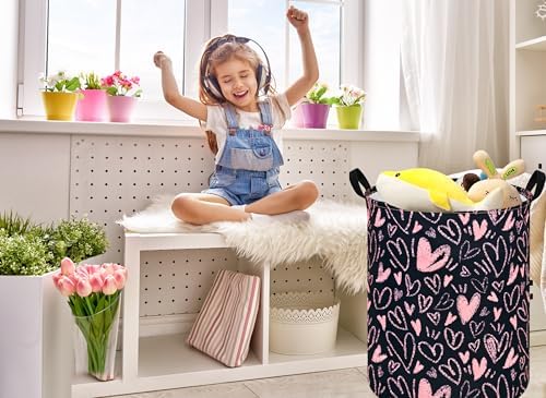 MAIZMZ Girls Room Storage Basket Decor Organizer Bins Kids Hamper Storage Bins - Image 6