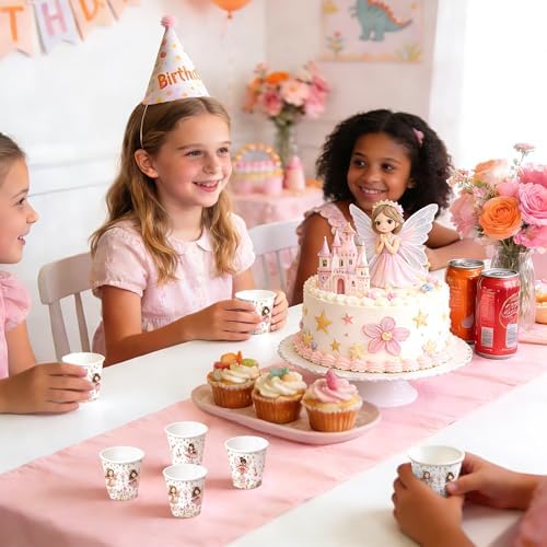 WRAPAHOLIC 3oz Pink Fairy Bathroom Cups - Image 7