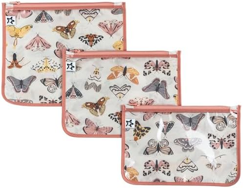 Tiny Twinkle Diaper Bag Organizing Pouches|3 Pack Mess-Proof Clear Front Travel by TinyTwinkle