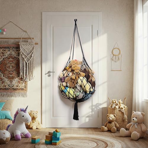 Amdermi Stuffed Animal Storage Hammock Corner Hanging Net Stuffy Animal Hammock - Image 6
