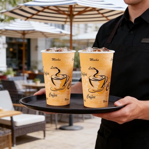 Lamosi 180 Pack 16 oz Coffee Cups, Disposable Paper Cups No Lids - Image 5