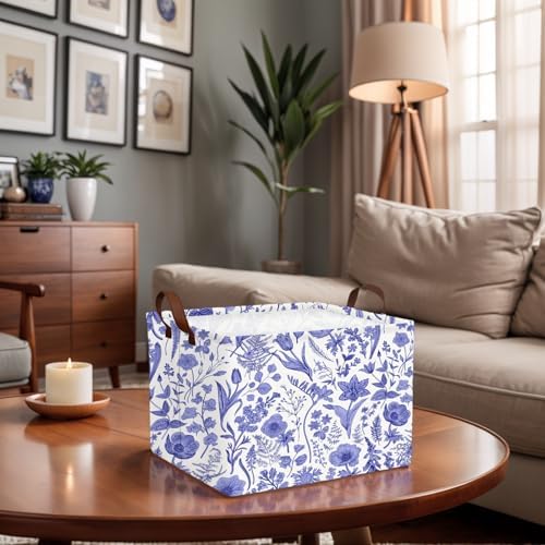 Chinoiserie Rectangle Storage Basket - Image 2