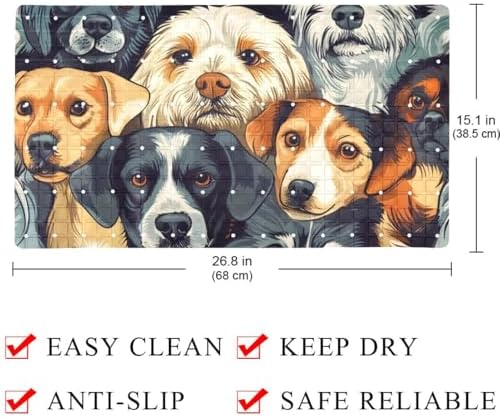 Non Slip Bathtub and Shower Mat 26.8x15.1 inch, Bath Mat - Image 4
