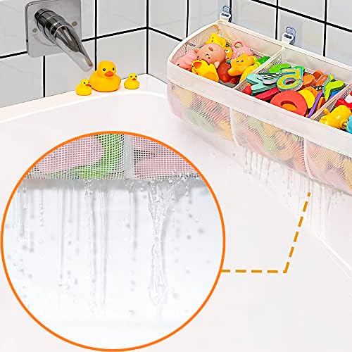 Austion Original 3 Compartment Horizontal Large Openings Bath Toy Organizer - Image 2