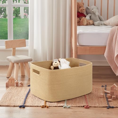 OIAHOMY 75L Large Blanket Basket Woven Storage Basket - Image 6
