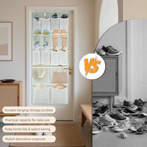 16 Pockets- Over Door Hanging Storage Organizer - Image 5