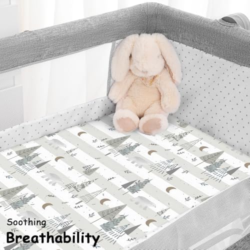 Yoofoss 3-Pack Bassinet Sheets for Boys Girls Universal Fit - Image 6