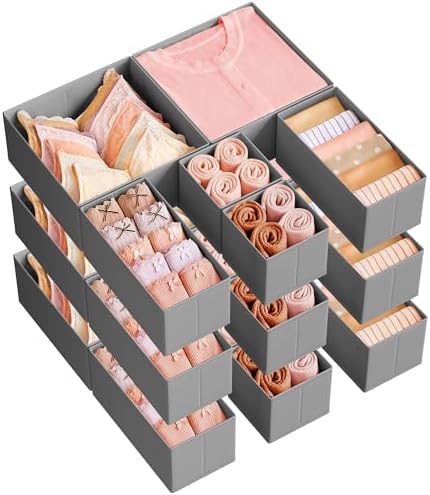 SONGMICS Drawer Organizers, Foldable Fabric Storage Boxes by Unknown