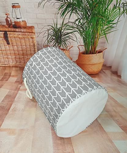 Round Laundry Basket Storage Bins Nursery Hamper Gift Baskets - Image 5